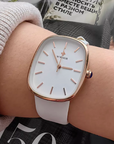 WWOOR Luna® Leather Strap Quartz Watch