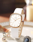 WWOOR Luna® Leather Strap Quartz Watch