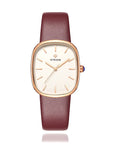 WWOOR Luna® Leather Strap Quartz Watch