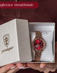POEDAGAR Elan® Stainless Steel Quartz Watch