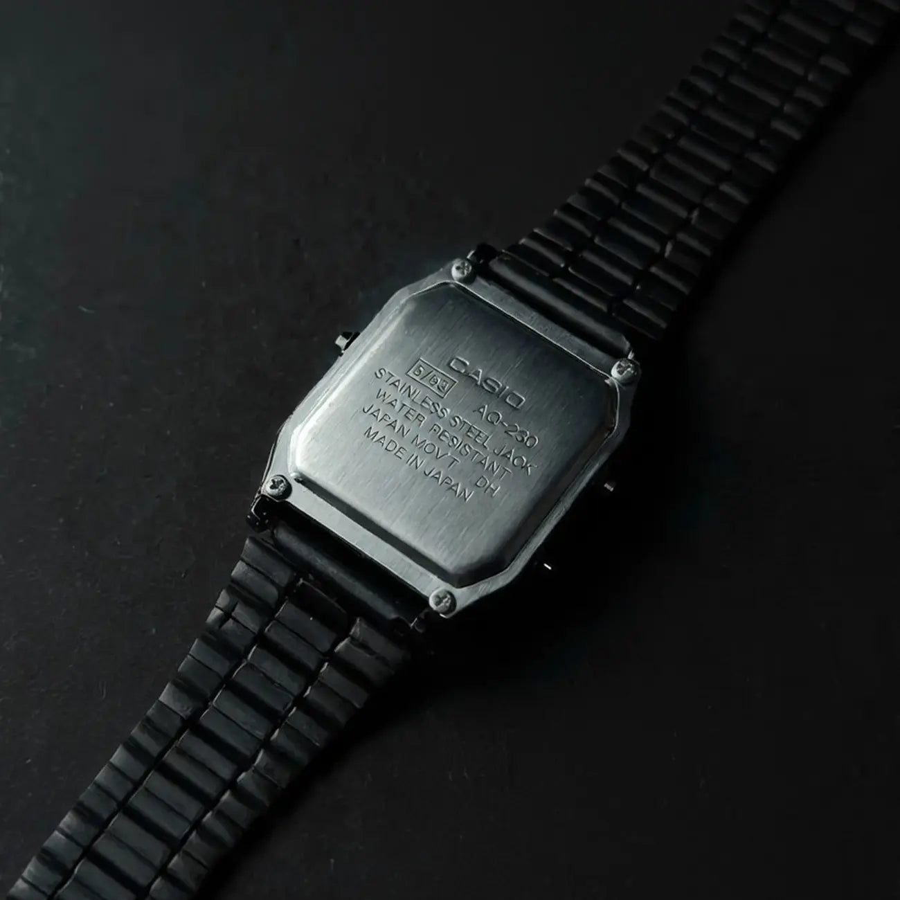 CASIO Noir 316L Stainless Steel Digital Watch