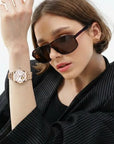 POEDAGAR Elan® Stainless Steel Quartz Watch