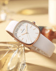 WWOOR Luna® Leather Strap Quartz Watch