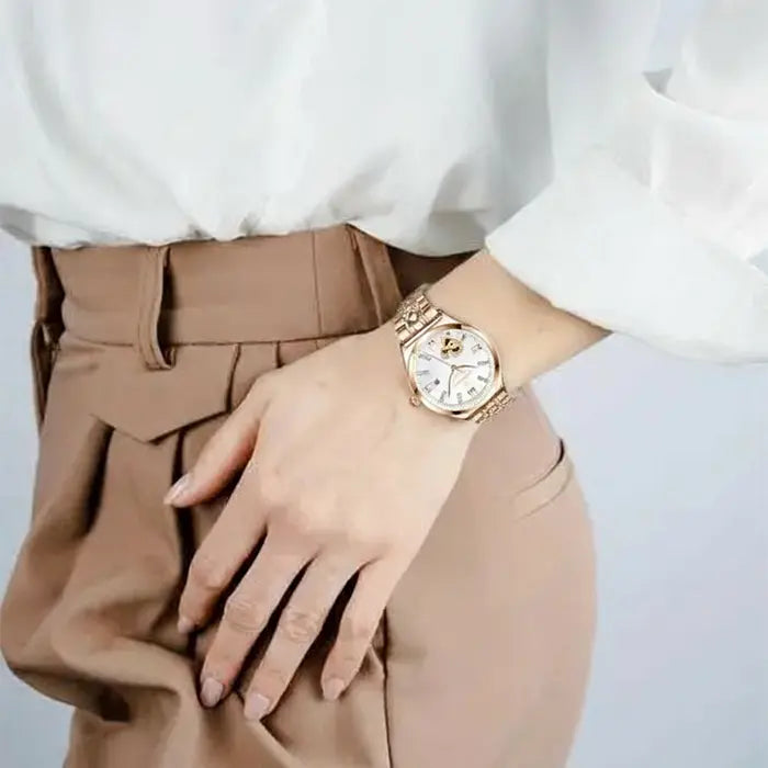 POEDAGAR Elan® Stainless Steel Quartz Watch
