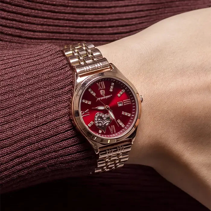 POEDAGAR Elan® Stainless Steel Quartz Watch