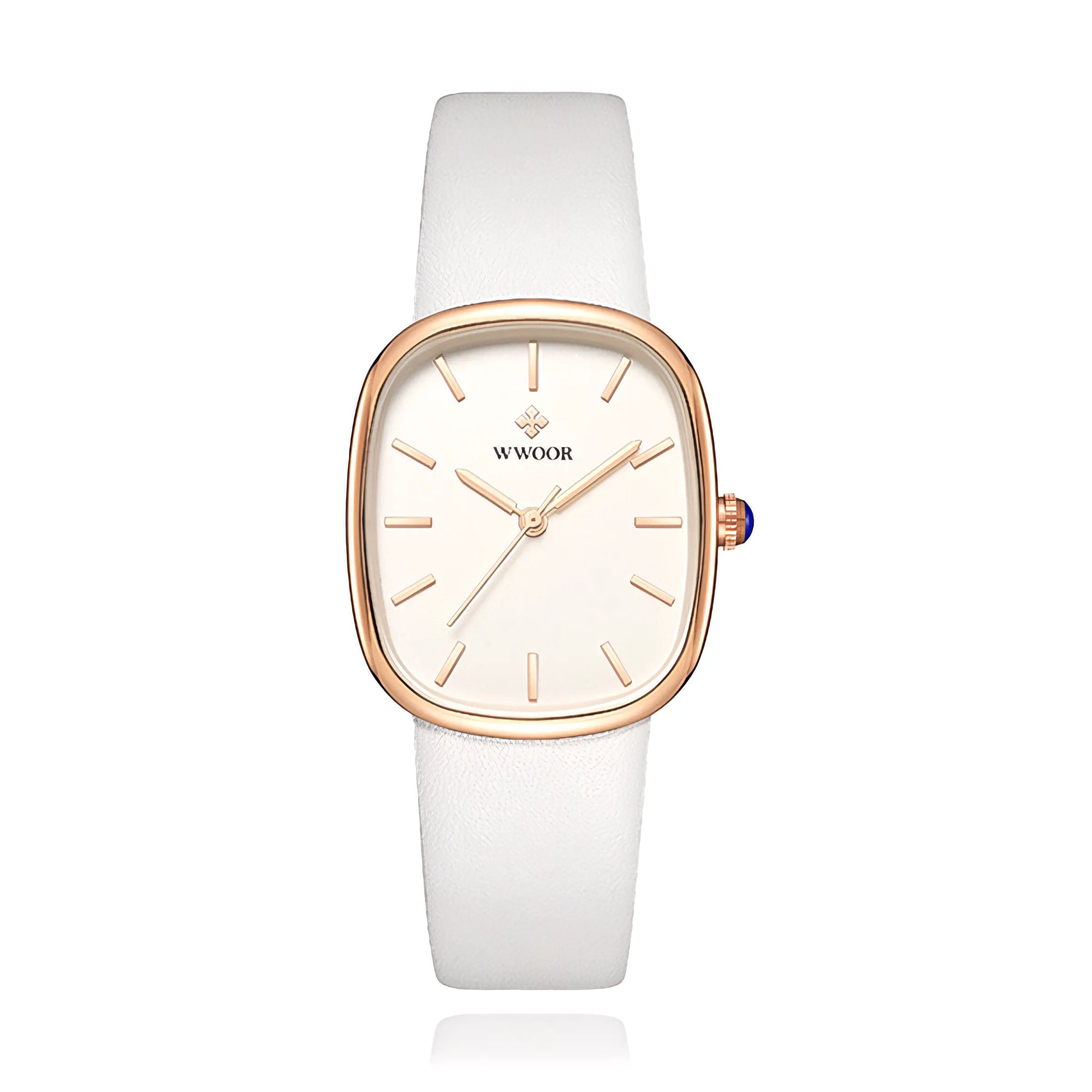 WWOOR Luna® Leather Strap Quartz Watch