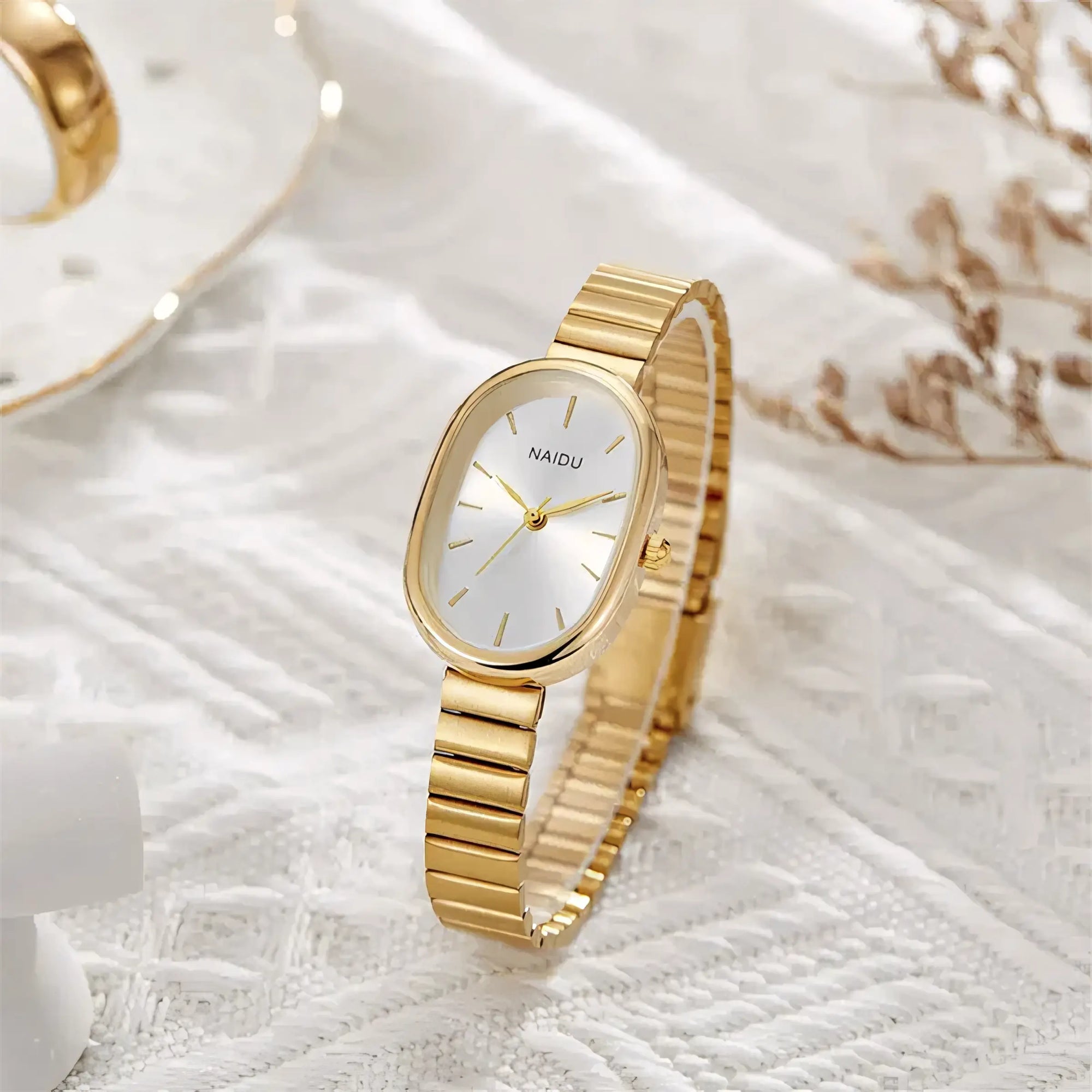 Naidu Evora® Stainless Steel Quartz Watch