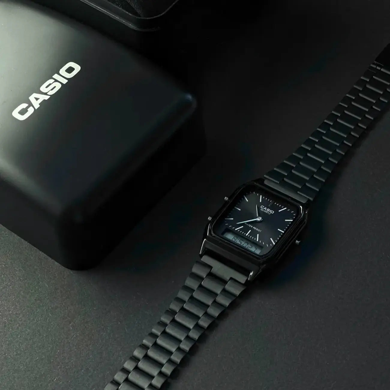 CASIO Noir 316L Stainless Steel Digital Watch