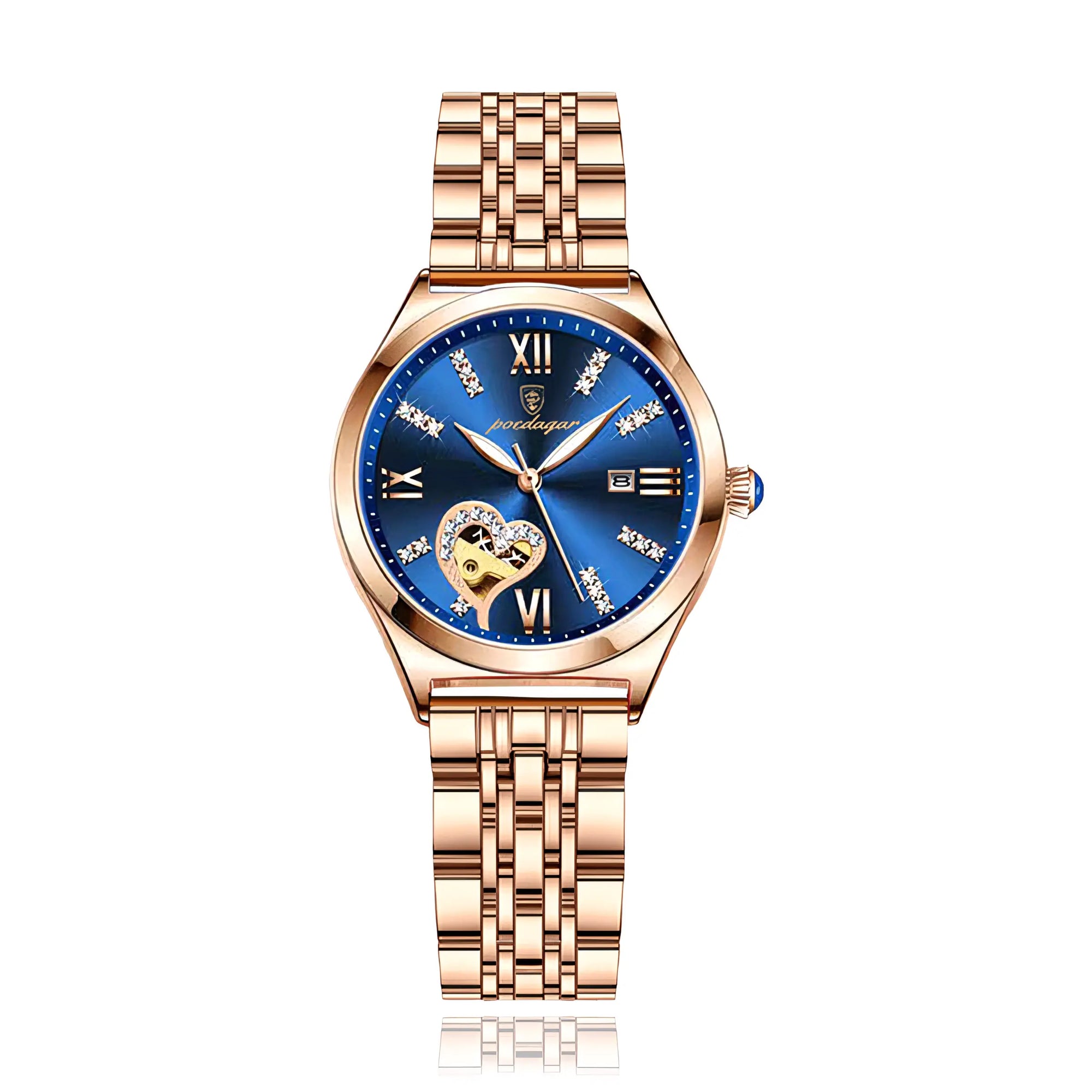 POEDAGAR Elan® Stainless Steel Quartz Watch