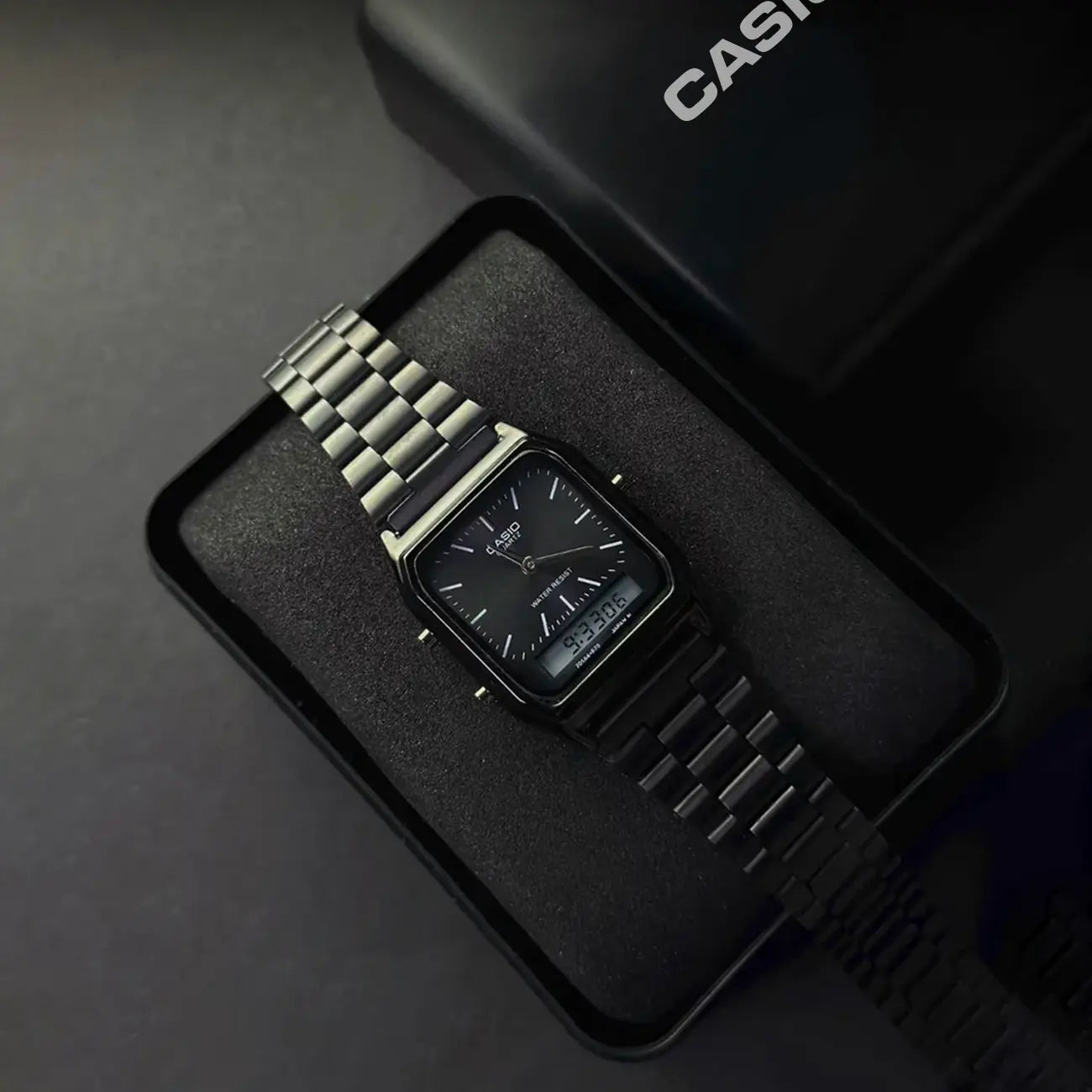 CASIO Noir 316L Stainless Steel Digital Watch