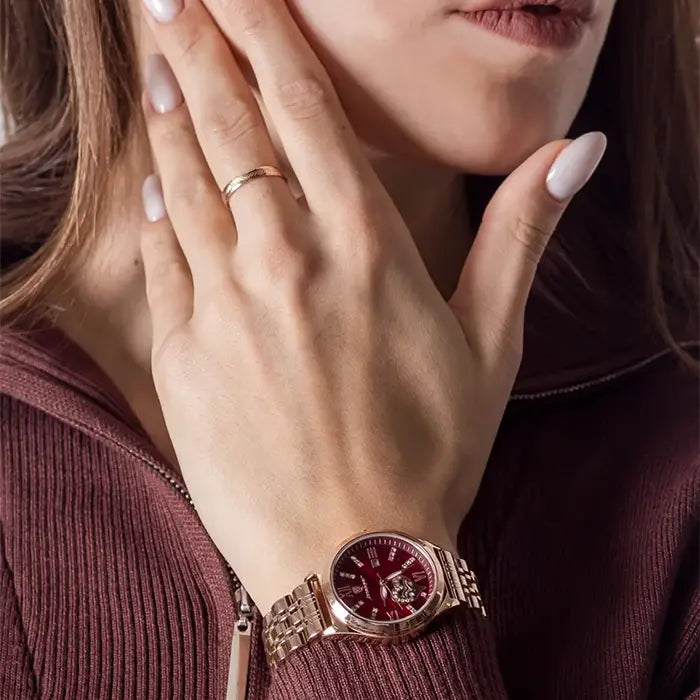 POEDAGAR Elan® Stainless Steel Quartz Watch