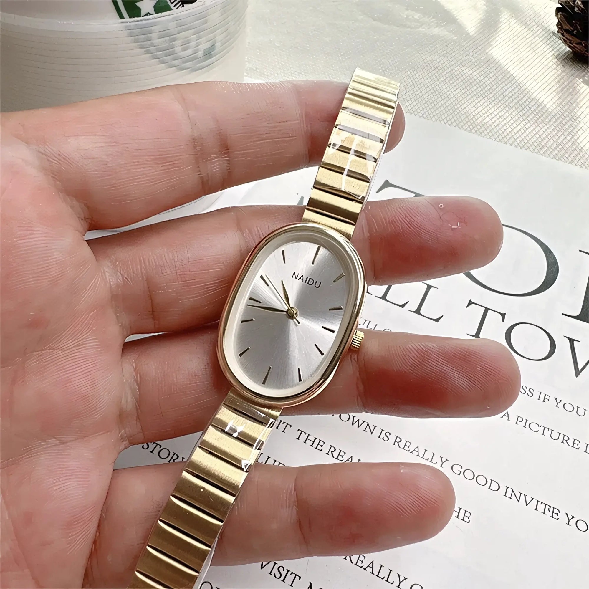 Naidu Evora® Stainless Steel Quartz Watch
