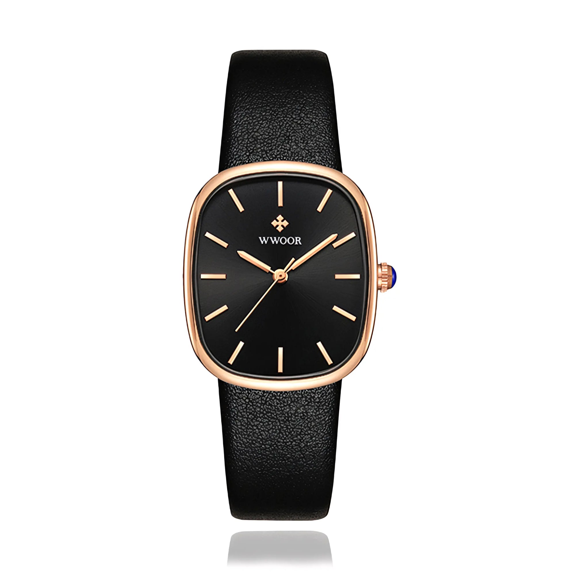 WWOOR Luna® Leather Strap Quartz Watch