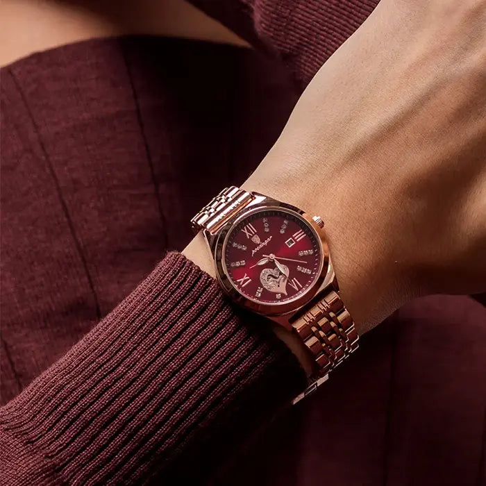 POEDAGAR Elan® Stainless Steel Quartz Watch