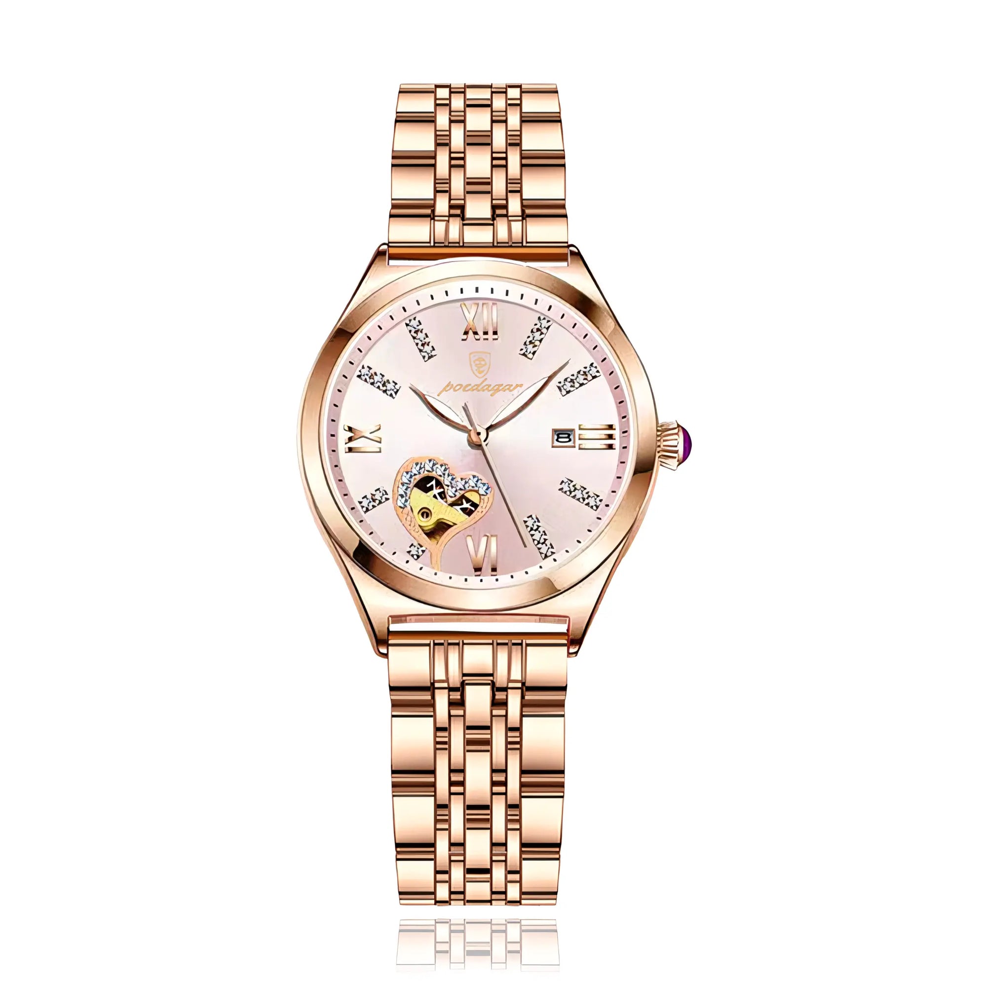 POEDAGAR Elan® Stainless Steel Quartz Watch