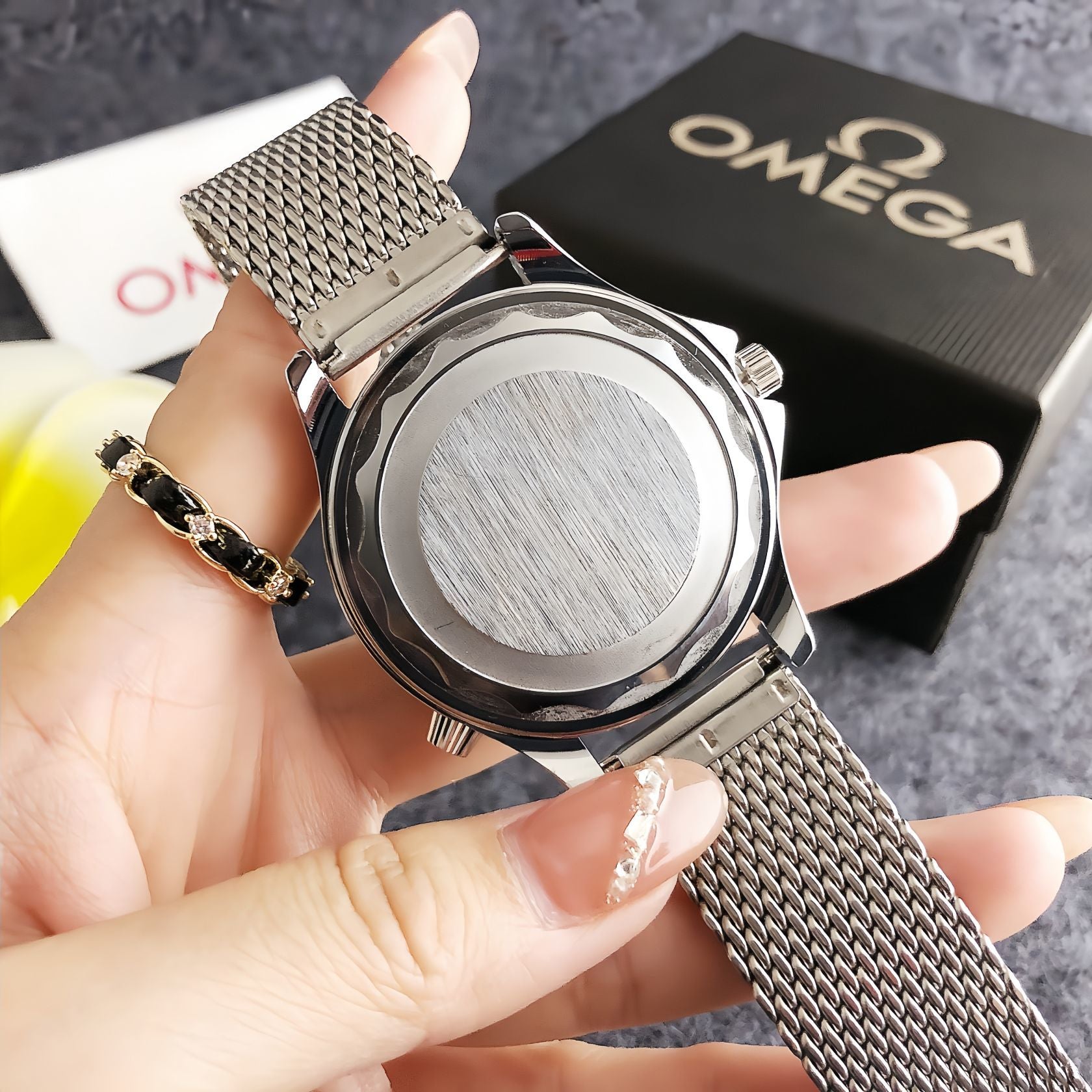 Ocean Phantom Mesh Watch